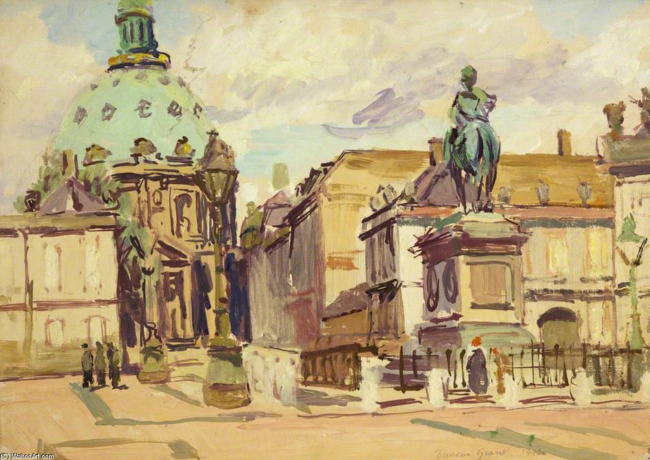 Wikioo.org - The Encyclopedia of Fine Arts - Painting, Artwork by Duncan Grant - Palace Square, Copenhagen