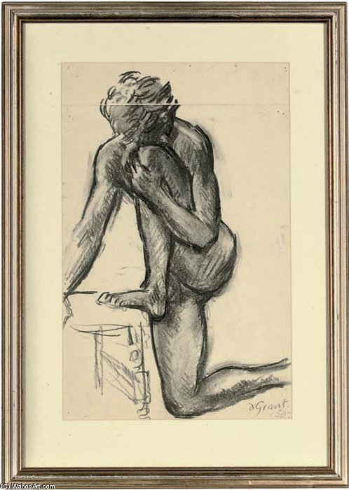 Wikioo.org - The Encyclopedia of Fine Arts - Painting, Artwork by Duncan Grant - Paul Roche; And Two Unframed Nude Studies By The Same Hand