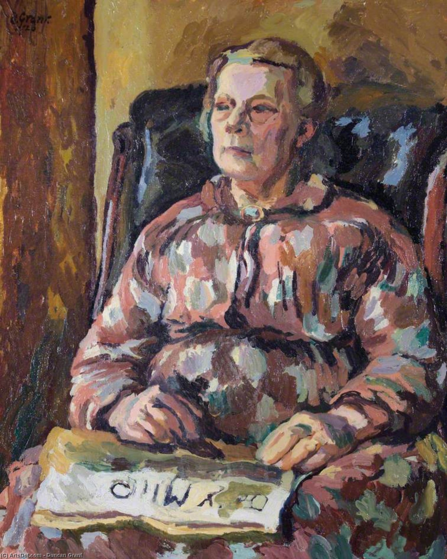 WikiOO.org – 美術百科全書 - 繪畫，作品 Duncan Grant -  肖像  一个  老  女士