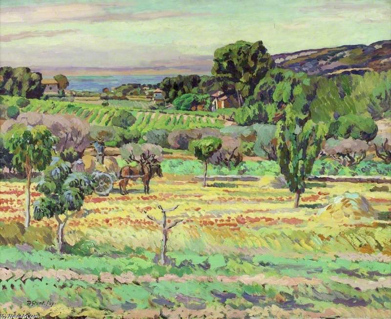 Wikioo.org - The Encyclopedia of Fine Arts - Painting, Artwork by Duncan Grant - Provençal Landscape
