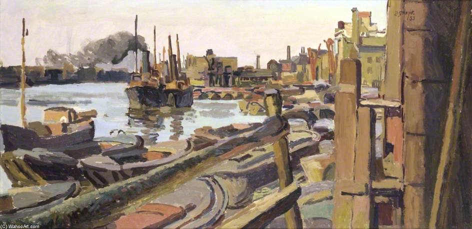Wikioo.org - The Encyclopedia of Fine Arts - Painting, Artwork by Duncan Grant - Rotherhithe, London