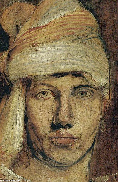 WikiOO.org - Encyclopedia of Fine Arts - Malba, Artwork Duncan Grant - Self Portrait In A Turban