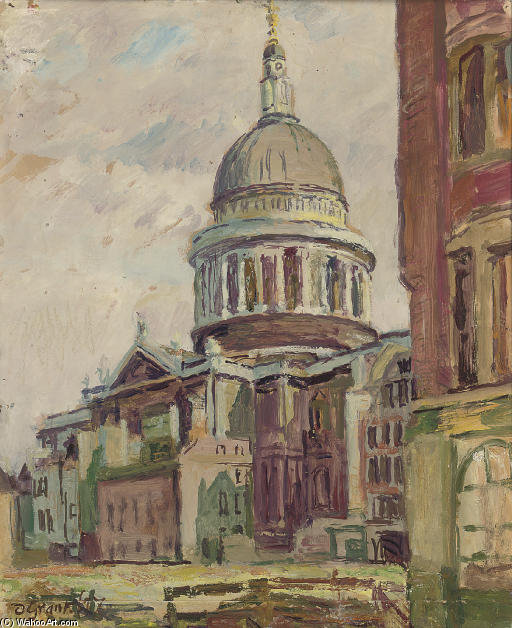 Wikioo.org - The Encyclopedia of Fine Arts - Painting, Artwork by Duncan Grant - St. Paul's Cathedral