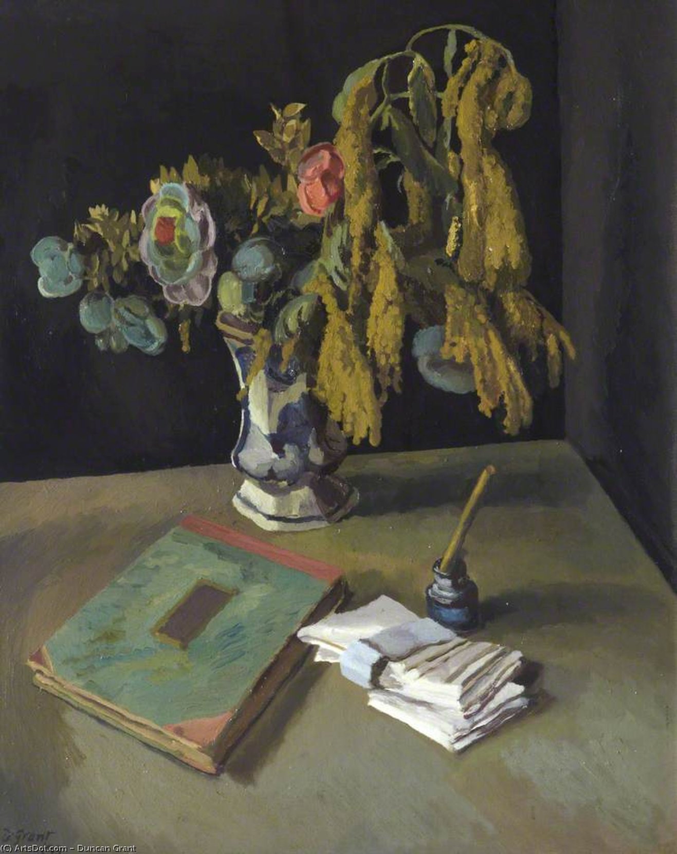 Wikioo.org - The Encyclopedia of Fine Arts - Painting, Artwork by Duncan Grant - Still Life With Flowers