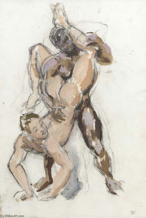 WikiOO.org - Encyclopedia of Fine Arts - Malba, Artwork Duncan Grant - The Acrobats