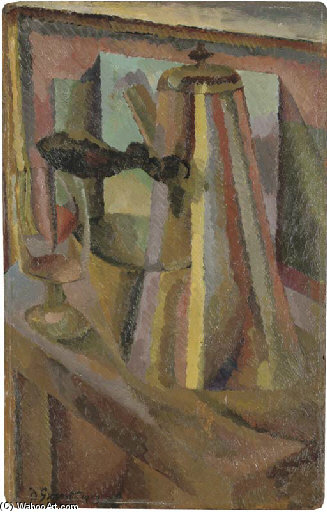 WikiOO.org - Encyclopedia of Fine Arts - Maľba, Artwork Duncan Grant - The Coffee Pot -