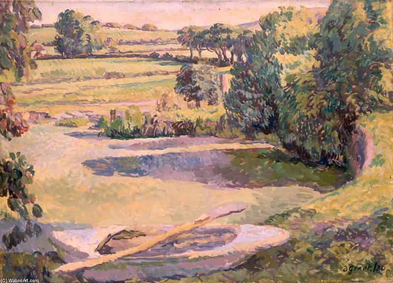 Wikioo.org - The Encyclopedia of Fine Arts - Painting, Artwork by Duncan Grant - The Farm Pond