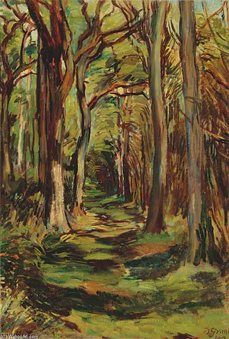 Wikioo.org - The Encyclopedia of Fine Arts - Painting, Artwork by Duncan Grant - The Glade, Firle Park, East Sussex