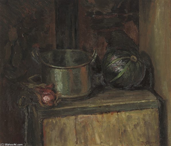 WikiOO.org - Encyclopedia of Fine Arts - Maalaus, taideteos Duncan Grant - The Green Pumpkin