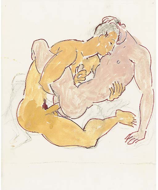 WikiOO.org - Εγκυκλοπαίδεια Καλών Τεχνών - Ζωγραφική, έργα τέχνης Duncan Grant - The Lovers -
