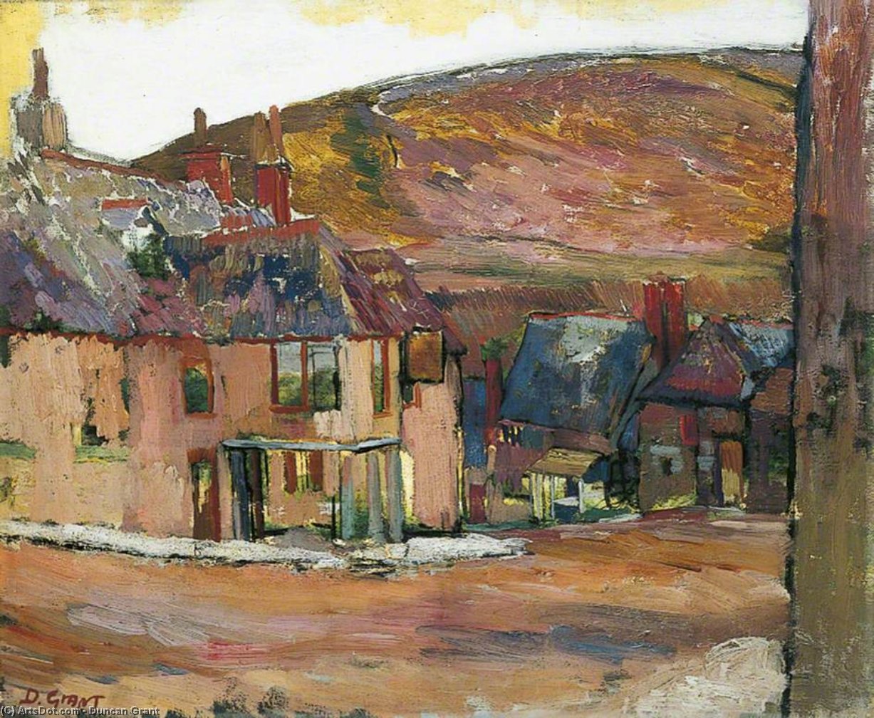 Wikioo.org - The Encyclopedia of Fine Arts - Painting, Artwork by Duncan Grant - The Red House On The Hill
