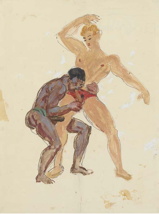 WikiOO.org - Encyclopedia of Fine Arts - Målning, konstverk Duncan Grant - The Red Underpants