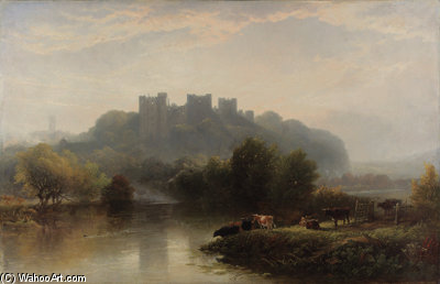 Wikioo.org - Encyklopedia Sztuk Pięknych - Malarstwo, Grafika Edward Duncan - Ludlow Castle, Shropshire