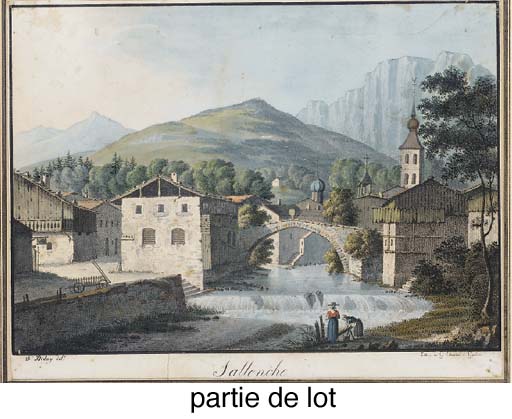 WikiOO.org - Енциклопедия за изящни изкуства - Живопис, Произведения на изкуството Francois Diday - Views Sallanches
