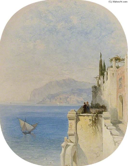 Wikioo.org - Encyklopedia Sztuk Pięknych - Malarstwo, Grafika George Edwards Hering - A View In Genoa