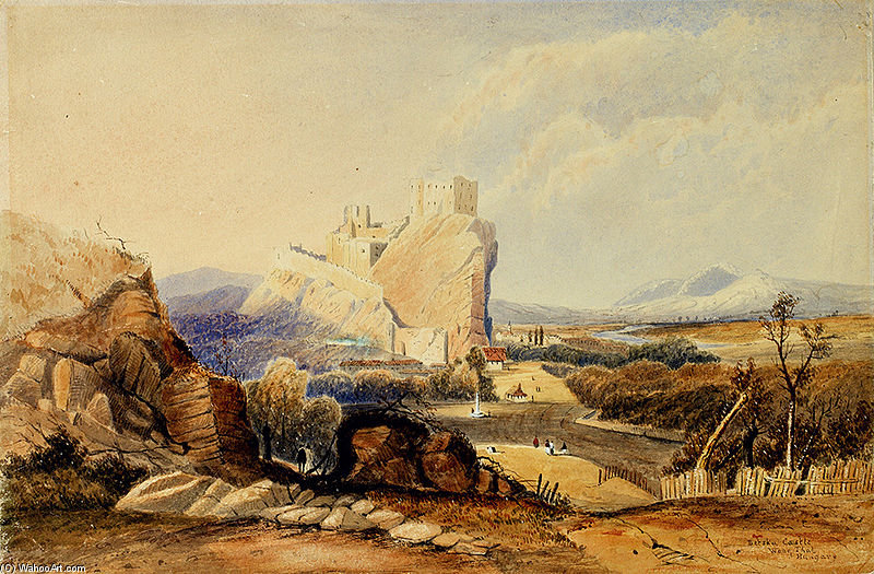 WikiOO.org - Encyclopedia of Fine Arts - Schilderen, Artwork George Edwards Hering - Betska Castle