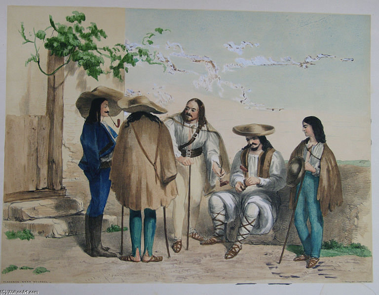 Wikioo.org - สารานุกรมวิจิตรศิลป์ - จิตรกรรม George Edwards Hering - Catterson Smith - Peasants Near Neushol