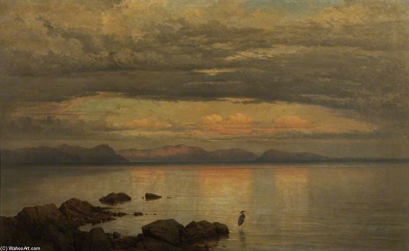 Wikioo.org - The Encyclopedia of Fine Arts - Painting, Artwork by George Edwards Hering - Looking Eastward At Sunset