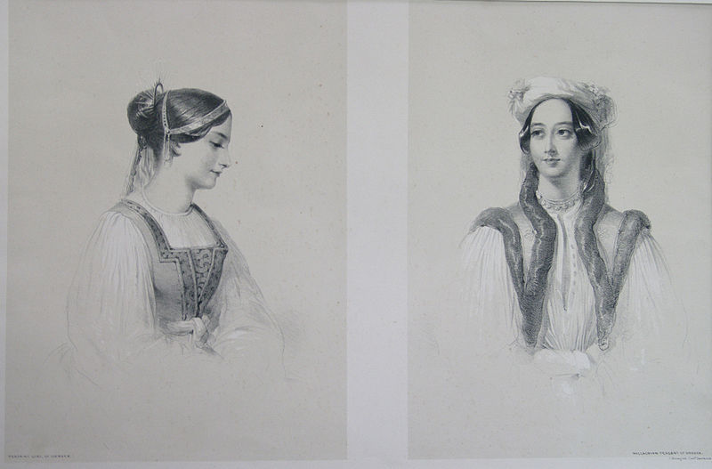 WikiOO.org - Enciclopedia of Fine Arts - Pictura, lucrări de artă George Edwards Hering - Peasant Girl Of Siebser. Wallachian Peasant Of Orsova