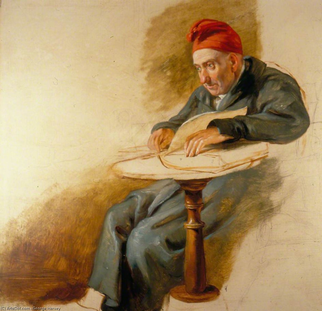 Wikioo.org - The Encyclopedia of Fine Arts - Painting, Artwork by George Harvey - The Artist's Father
