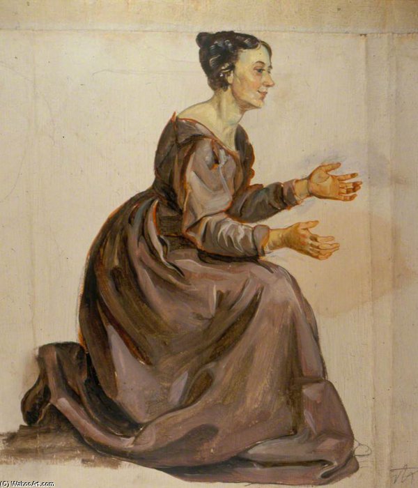 WikiOO.org - Encyclopedia of Fine Arts - Lukisan, Artwork George Harvey - The Mother