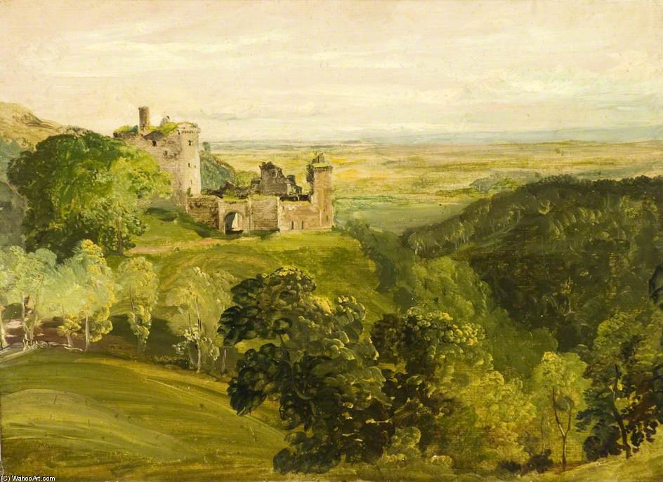 WikiOO.org - Encyclopedia of Fine Arts - Lukisan, Artwork Horatio Mcculloch - Castle Campbell -