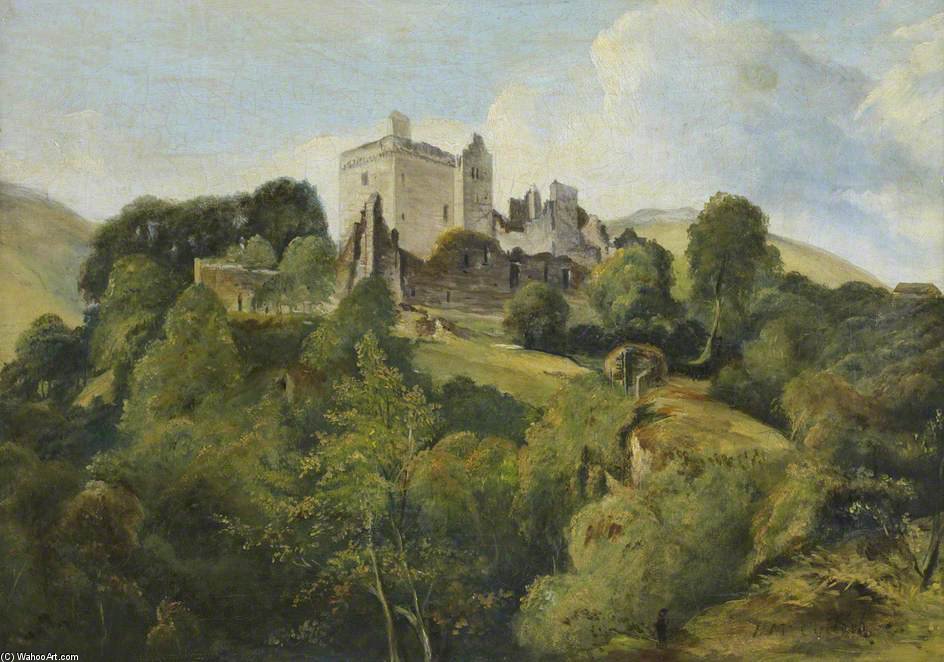 WikiOO.org - Encyclopedia of Fine Arts - Lukisan, Artwork Horatio Mcculloch - Castle Campbell