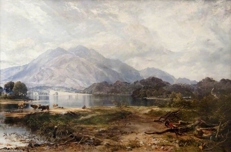Wikioo.org - The Encyclopedia of Fine Arts - Painting, Artwork by Horatio Mcculloch - Loch Achray, Morning