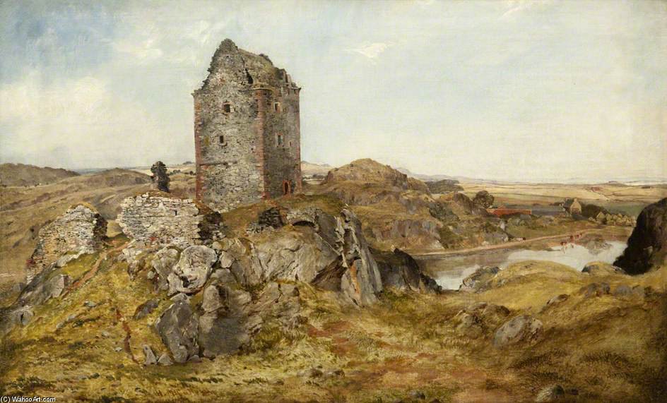 Wikioo.org - The Encyclopedia of Fine Arts - Painting, Artwork by Horatio Mcculloch - Smailholm Tower
