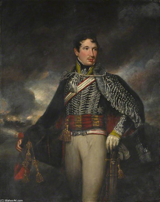 Wikioo.org - The Encyclopedia of Fine Arts - Painting, Artwork by James Northcote - Lieutenant Andrew Finucane, 10th Light Dragoons (hussars)