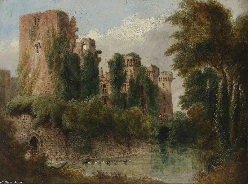 WikiOO.org - Encyclopedia of Fine Arts - Maleri, Artwork Joseph Murray Ince - Raglan Castle