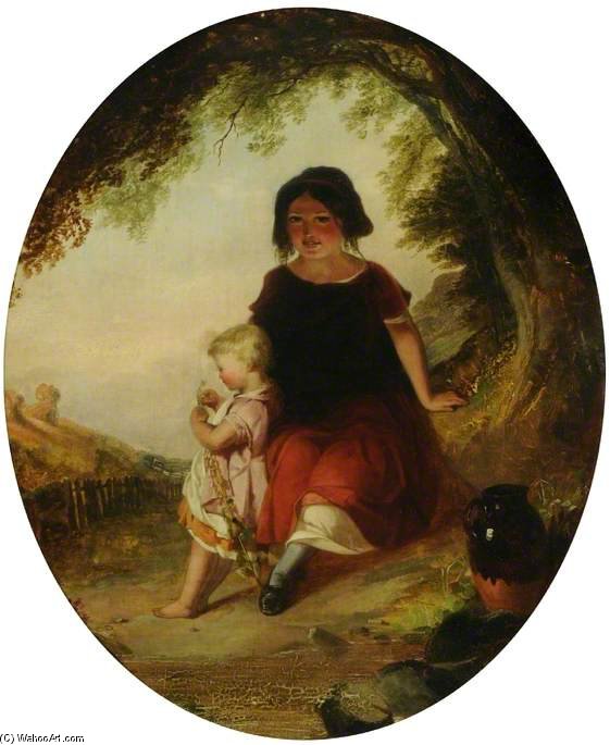 WikiOO.org - Encyclopedia of Fine Arts - Lukisan, Artwork Paul Falconer Poole - Gypsy Children