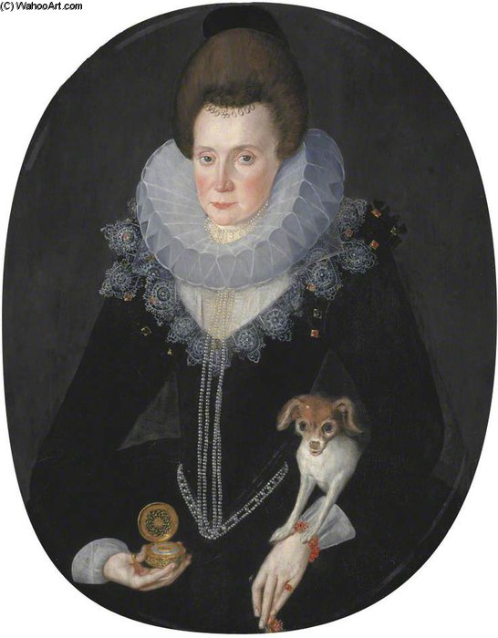 WikiOO.org - Enciklopedija dailės - Tapyba, meno kuriniai Robert Peake - Lady Arabella Stuart, Only Daughter Of The 6th Earl Of Lennox