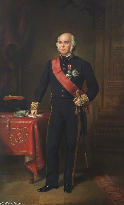 Wikioo.org - The Encyclopedia of Fine Arts - Painting, Artwork by Francis Grant - James Bruce, 8th Earl Of Elgin And 12th Earl Of Kincardine