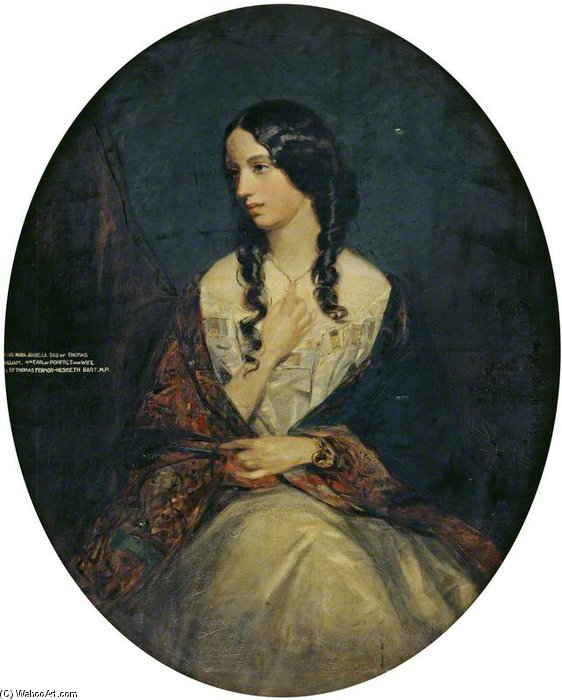 Wikioo.org - The Encyclopedia of Fine Arts - Painting, Artwork by Francis Grant - Lady Anna Maria Isabella