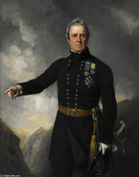 WikiOO.org - Güzel Sanatlar Ansiklopedisi - Resim, Resimler Francis Grant - Lieutenant General Sir George Pollock