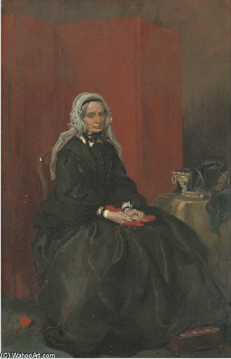 WikiOO.org - 백과 사전 - 회화, 삽화 Francis Grant - Portrait Of Emily Jane, Viscountess Hardinge