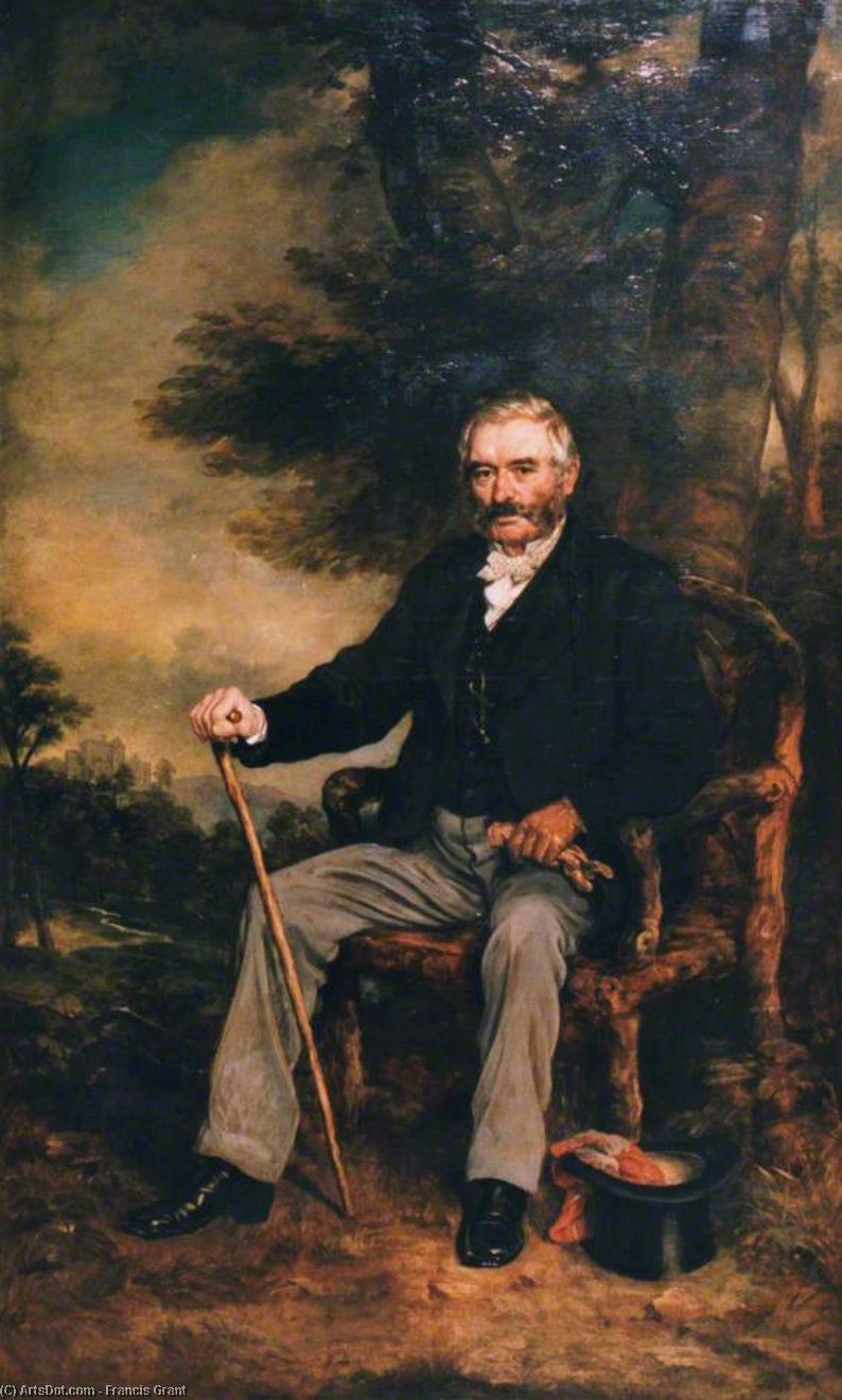 Wikioo.org - The Encyclopedia of Fine Arts - Painting, Artwork by Francis Grant - Andrew Orr Of Harvieston And Castle Campbell, Lord Provost Of Glasgow