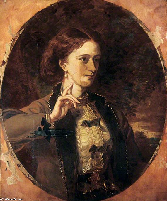 Wikioo.org - The Encyclopedia of Fine Arts - Painting, Artwork by Francis Grant - The Honourable Mrs Emily Charlotte Meynell Ingram