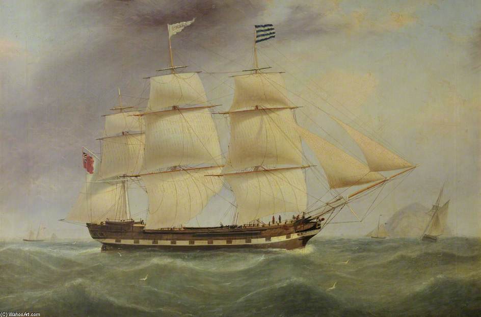 Wikioo.org - The Encyclopedia of Fine Arts - Painting, Artwork by William Clark - The Barque 'eucles'