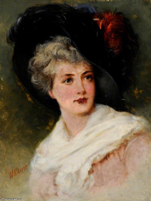 WikiOO.org - Εγκυκλοπαίδεια Καλών Τεχνών - Ζωγραφική, έργα τέχνης William Oliver - A Lady