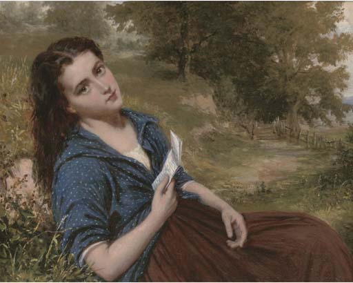 Wikioo.org – L'Enciclopedia delle Belle Arti - Pittura, Opere di William Oliver - il amore lettera -
