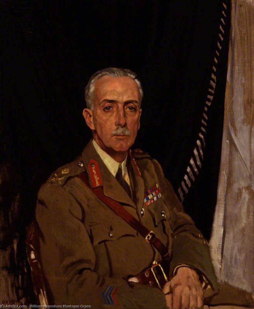 Wikioo.org - The Encyclopedia of Fine Arts - Painting, Artwork by William Newenham Montague Orpen - Charles Sackville-west, 4th Baron Sackville