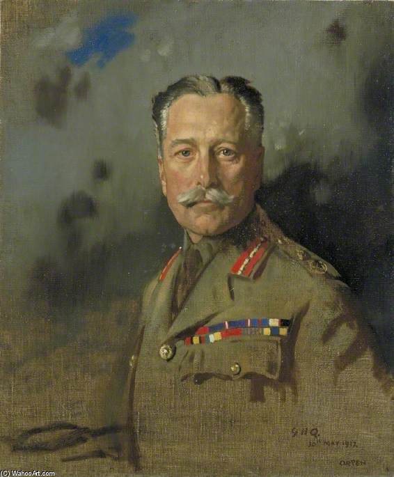 WikiOO.org - Encyclopedia of Fine Arts - Maľba, Artwork William Newenham Montague Orpen - Field Marshal Sir Douglas Haig