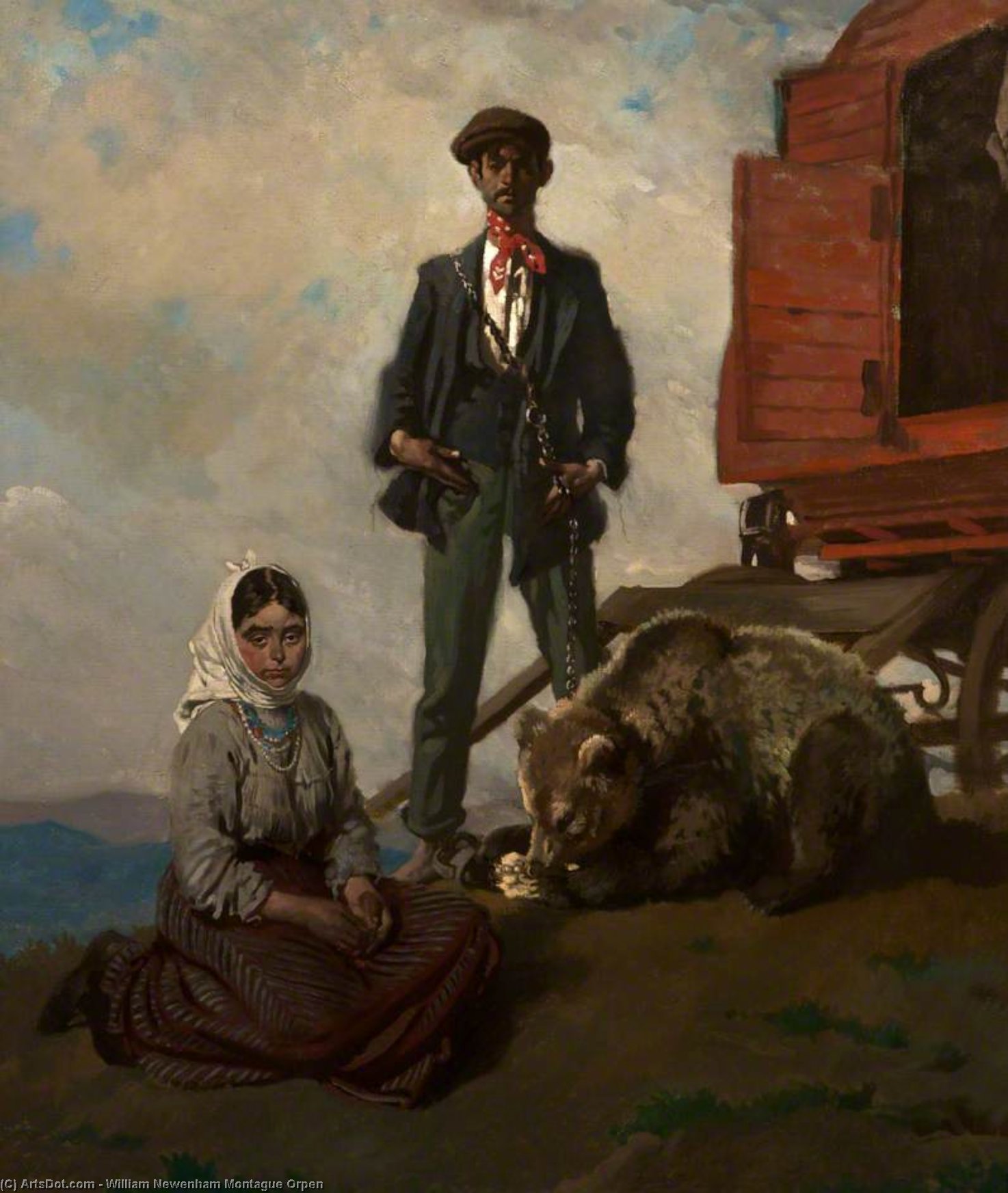 Wikioo.org - The Encyclopedia of Fine Arts - Painting, Artwork by William Newenham Montague Orpen - In The Dublin Mountains