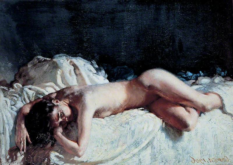 Wikioo.org - The Encyclopedia of Fine Arts - Painting, Artwork by William Newenham Montague Orpen - Nude Study