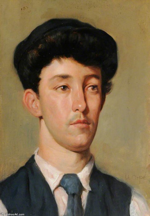 WikiOO.org - Енциклопедія образотворчого мистецтва - Живопис, Картини
 William Newenham Montague Orpen - Portrait Of A Youth