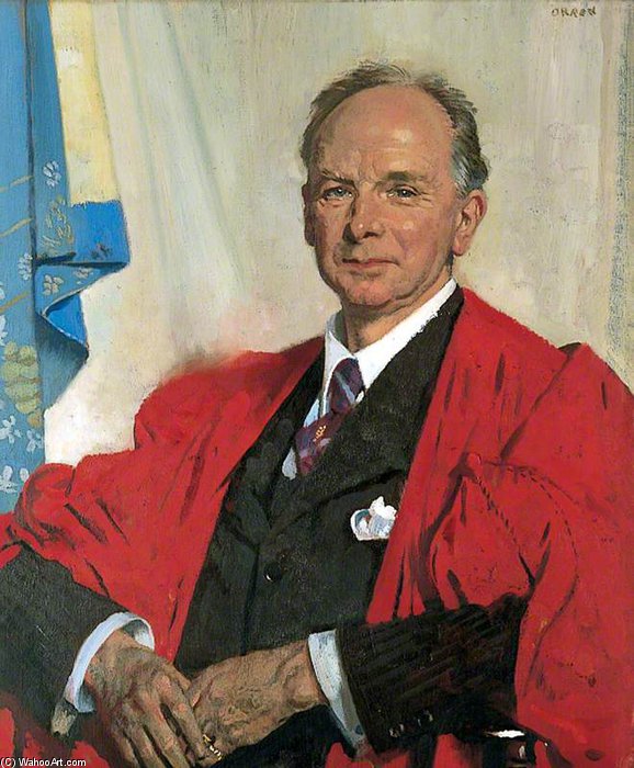 Wikioo.org - The Encyclopedia of Fine Arts - Painting, Artwork by William Newenham Montague Orpen - Professor Gregory Foster