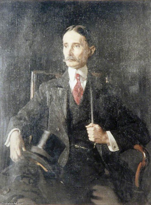 Wikioo.org - The Encyclopedia of Fine Arts - Painting, Artwork by William Newenham Montague Orpen - Sir Henry Percy Harris