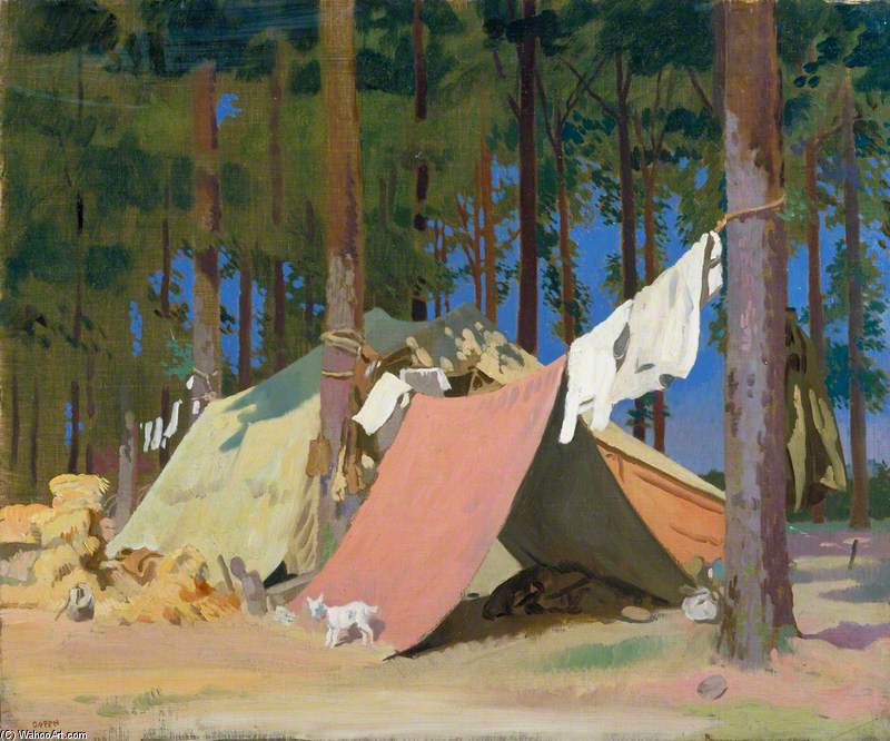 Wikioo.org - The Encyclopedia of Fine Arts - Painting, Artwork by William Newenham Montague Orpen - The Mascot Of The Coldstream Guards